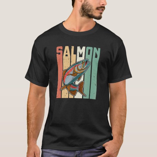 Salmon Fish Fishing Holidays Scandinavia Norway T-shirt (Voorkant)