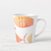 Salmon Fish Group Latte Mok (Rechts)