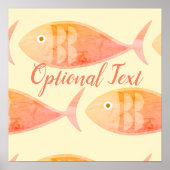 Salmon Fish Group Poster (Voorkant)