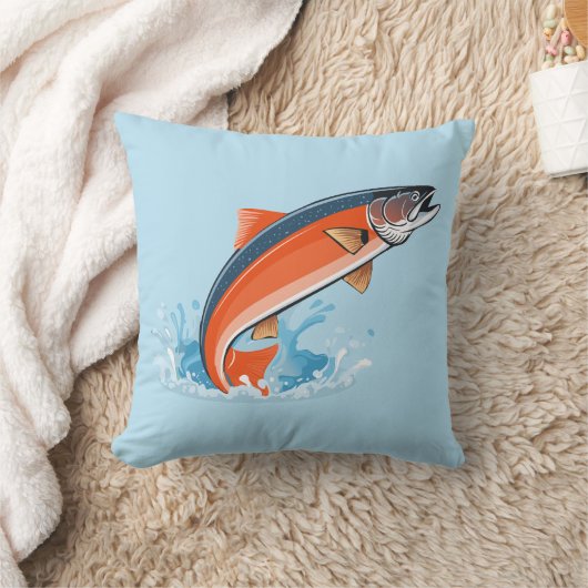 Salmon fish kussen (Deken)