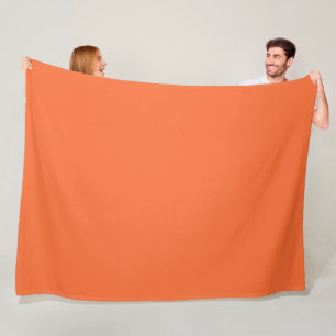 Salmon Fleece Blanket Deken