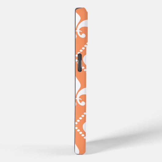 Salmon Fleur de Lis Case-Mate iPhone Case (Achterkant / Rechts)