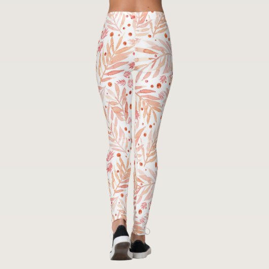 Salmon Foliage Leggings (Achterkant)