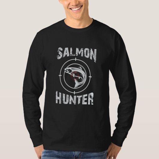 Salmon Hunter Fishing T-shirt (Voorkant)