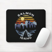 Salmon Idaho Mountains Vacation Camping Souvenir  Muismat (Met muis)