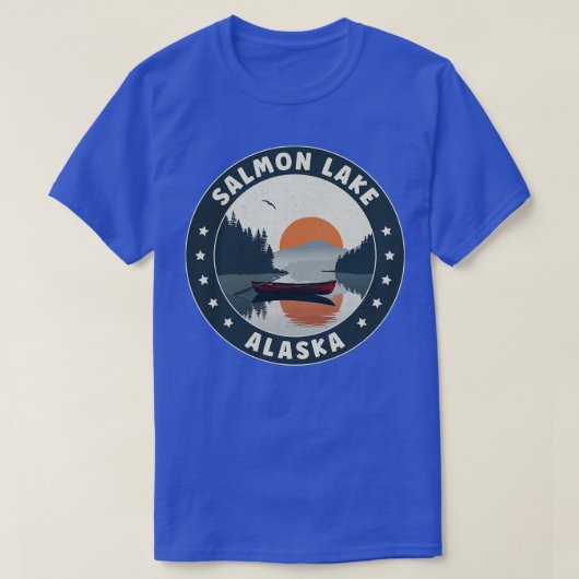Salmon Lake Alaska Sunset T-shirt (Design voorkant)