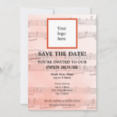 Salmon Local Music Store I Logo Open House Save The Date (Voorkant)