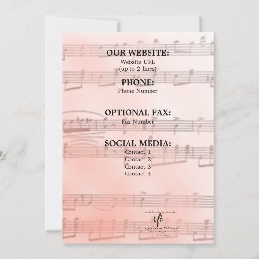 Salmon Local Music Store I Logo Open House Save The Date (Achterkant)