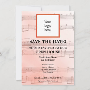 Salmon Local Music Store I Logo Open House Save The Date
