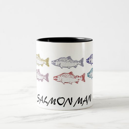 SALMON-MAN, KOFFIE CUP TWEEKLEURIGE KOFFIEMOK (Center)
