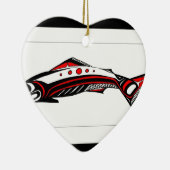 Salmon Native art Keramisch Ornament (Rechts)