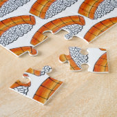 Salmon Nigiri Sushi Sashimi Japans keukenvoedsel Legpuzzel (Zijkant)