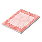 Salmon Pink Paisley Notitieblok (Linkerzijde)