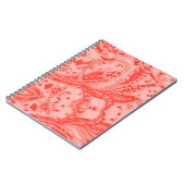 Salmon Pink Paisley Notitieboek (Linkerzijde)