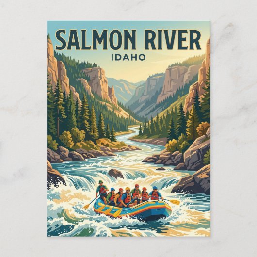 Salmon River Idaho Briefkaart (Voorkant)