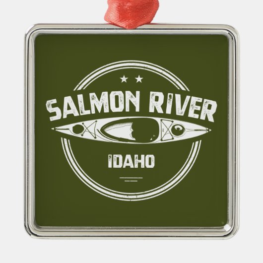 Salmon River Idaho Metalen Ornament (Voorkant)