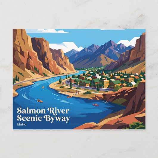 Salmon River Scenic Byway Idaho Briefkaart (Voorkant)