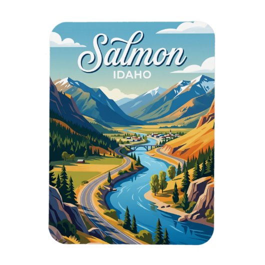 Salmon River Scenic Byway Idaho Magneet (Verticaal)