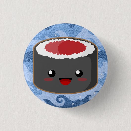 Salmon Roll Ronde Button 3,2 Cm (Voorkant)