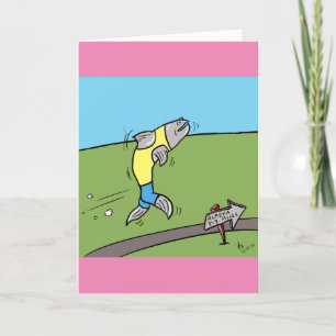 Salmon Run wenskaart Bedankkaart