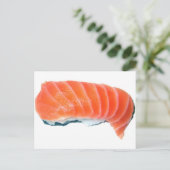 Salmon Sashimi Briefkaart (Staand voorkant)