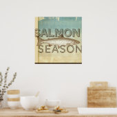 Salmon Season Poster (Keuken)