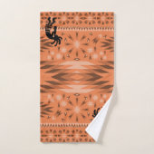 Salmon Southwestern Kokopelli Bath Towel Set Bad Handdoek (Handdoek)