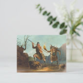 Salmon Spear Vist in de Schotse Hooglanden Briefkaart (Staand voorkant)