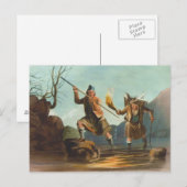 Salmon Spear Vist in de Schotse Hooglanden Briefkaart (Voorkant / Achterkant)