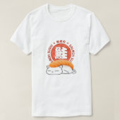 Salmon Sushi Cat T-shirt (Design voorkant)