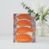 Salmon Sushi - Sashimi Briefkaart (Staand voorkant)