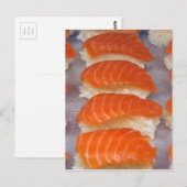 Salmon Sushi - Sashimi Briefkaart (Voorkant / Achterkant)
