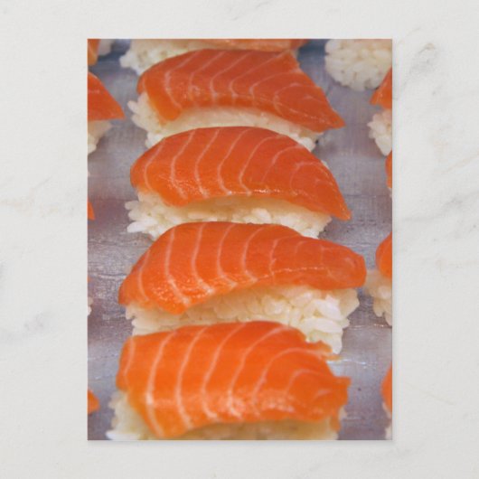 Salmon Sushi - Sashimi Briefkaart (Voorkant)