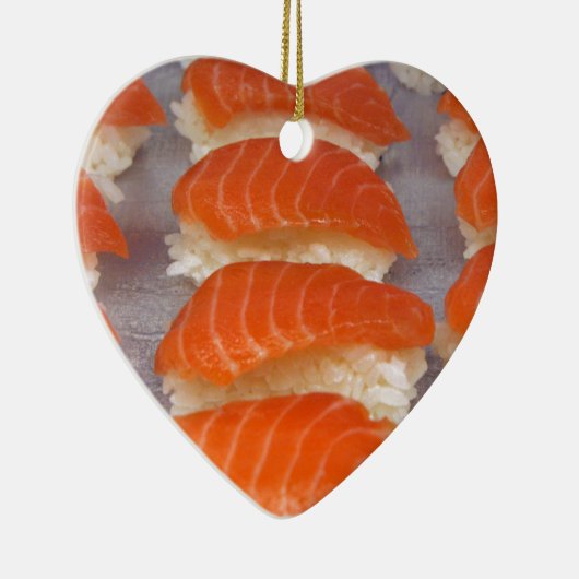 Salmon Sushi - Sashimi Keramisch Ornament (Rechts)