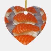 Salmon Sushi - Sashimi Keramisch Ornament (Voorkant)