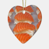 Salmon Sushi - Sashimi Keramisch Ornament (Links)