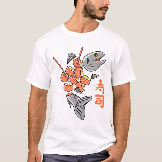Salmon Sushi T-shirt (Voorkant)