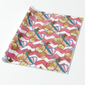 Salmon Swirl Baby Stuff Cadeaupapier (Uitgerold)
