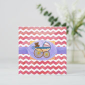 Salmon Swirl Baby Stuff Kaart (Staand voorkant)