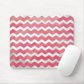 Salmon Swirl Chevron Pattern Muismat (Met muis)
