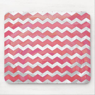 Salmon Swirl Chevron Pattern Muismat