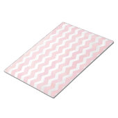 Salmon Swirl Chevron Pattern Notitieblok (Schuin)