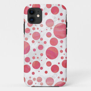 Salmon Swirl Dot Pattern iPhone 11 Hoesje