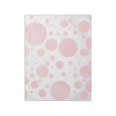 Salmon Swirl Dot Pattern Notitieblok (Linkerzijde)