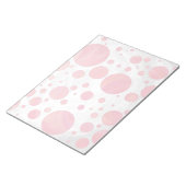 Salmon Swirl Dot Pattern Notitieblok (Schuin)