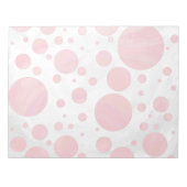 Salmon Swirl Dot Pattern Notitieblok (Voorkant)