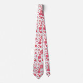 Salmon Swirl Dot Pattern Stropdas (Voorkant)