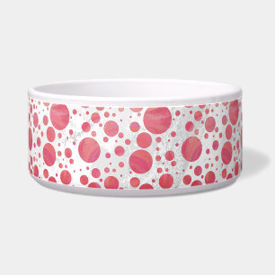 Salmon Swirl Dot Pattern Voerbakje