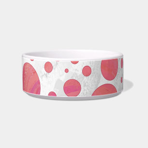 Salmon Swirl Dot Pattern Voerbakje