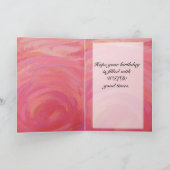 Salmon Swirl en Black Party Kaart (Binnen)